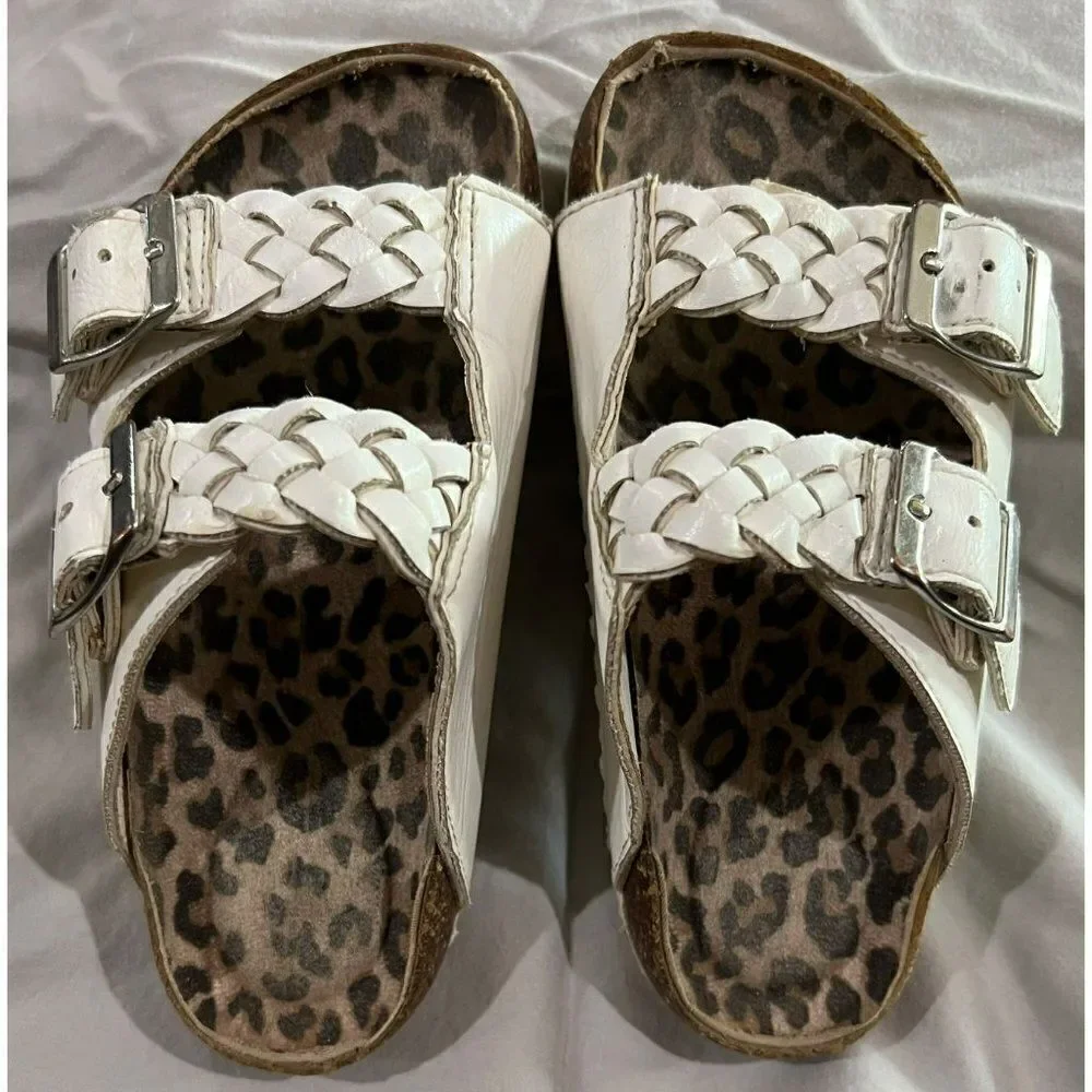 Girls Braided Footbed Sandals (12C)